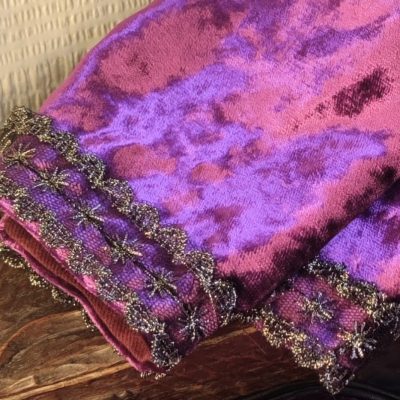 Manchettes fantasy conte de fée – velours pourpre