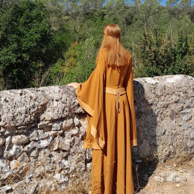 Robe noble médiévale en viscose – Iseult